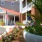 a small garden in front of a house